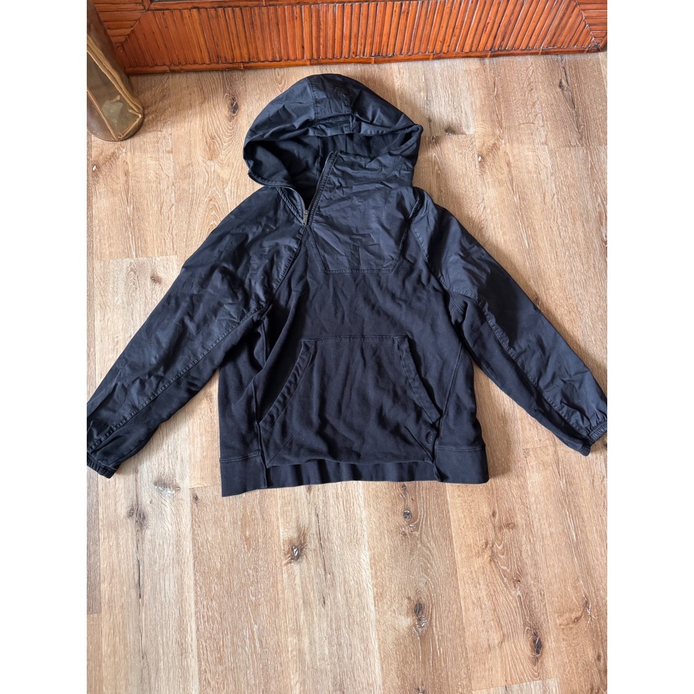 Free PeopleMovement Black Back Me Up Asymmetrical Zip Hoodie Womens Size S